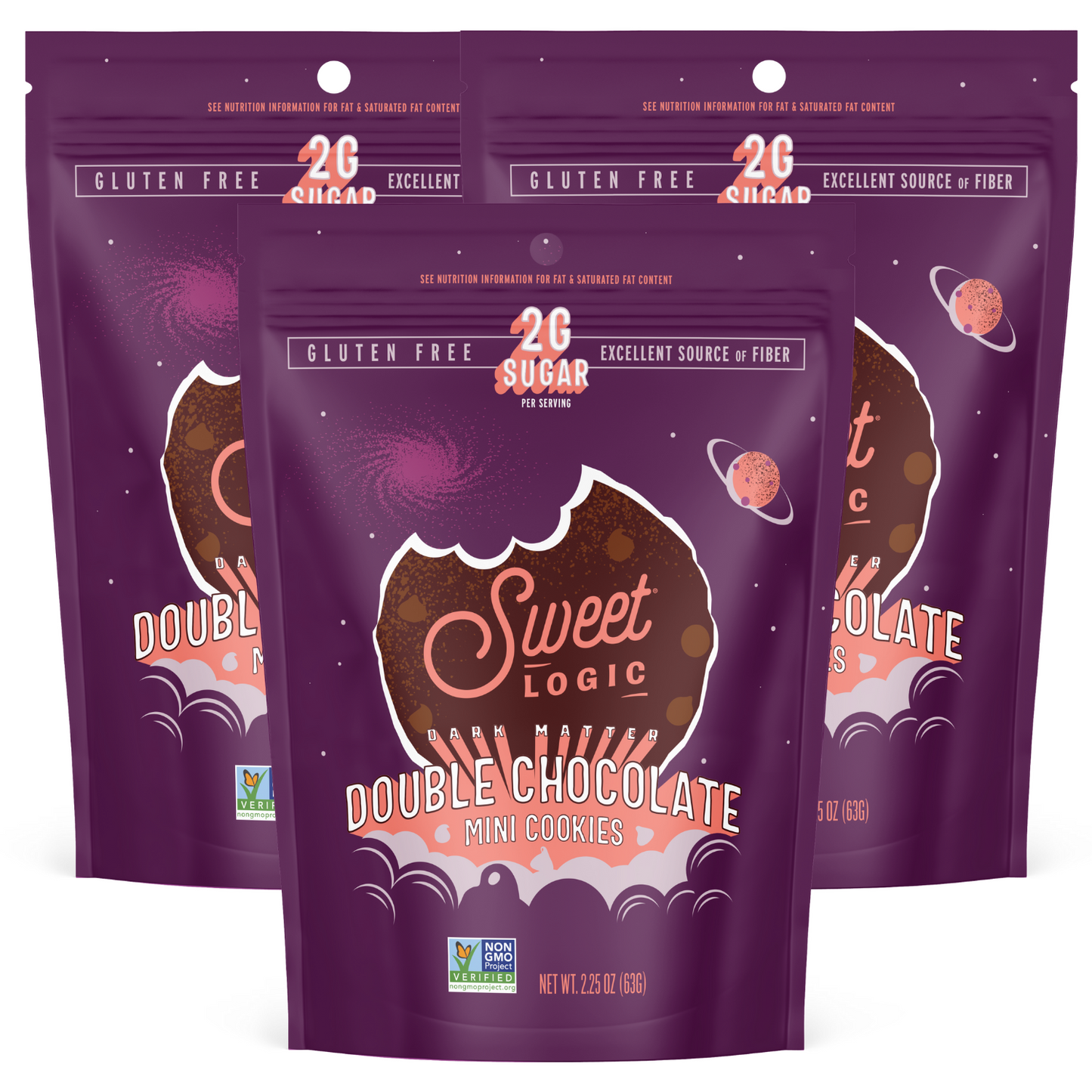 Double Chocolate Brownie Mini-Cookies (3-Pack)