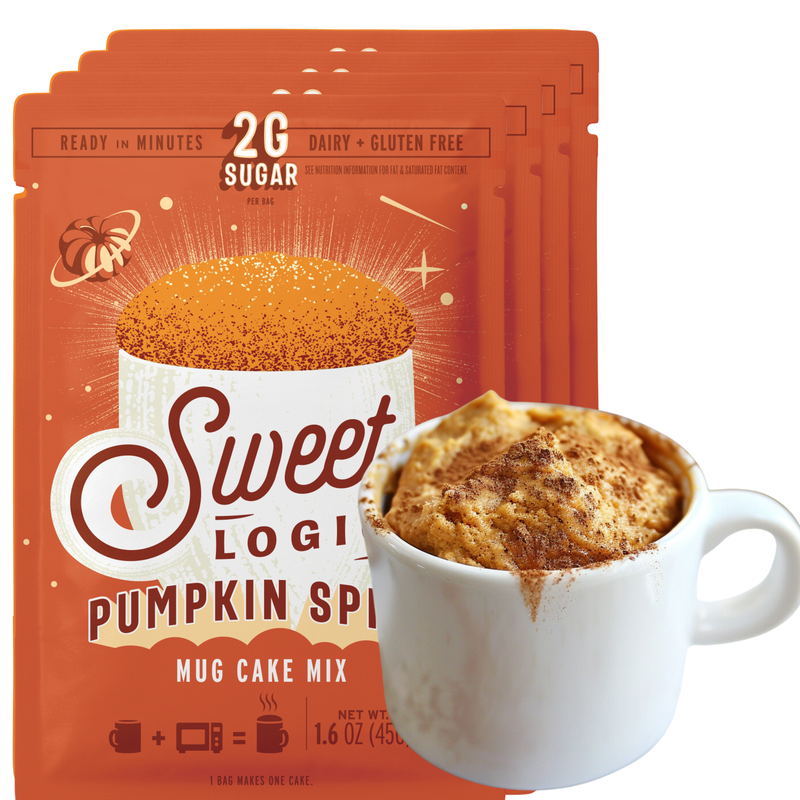 Keto Pumpkin Spice Mug Cake (4-Pack) Low Carb, Low Sugar, Gluten Free