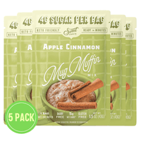 Keto Apple Cinnamon Mug Cake  (5-Pack), Low Carb, Low Sugar
