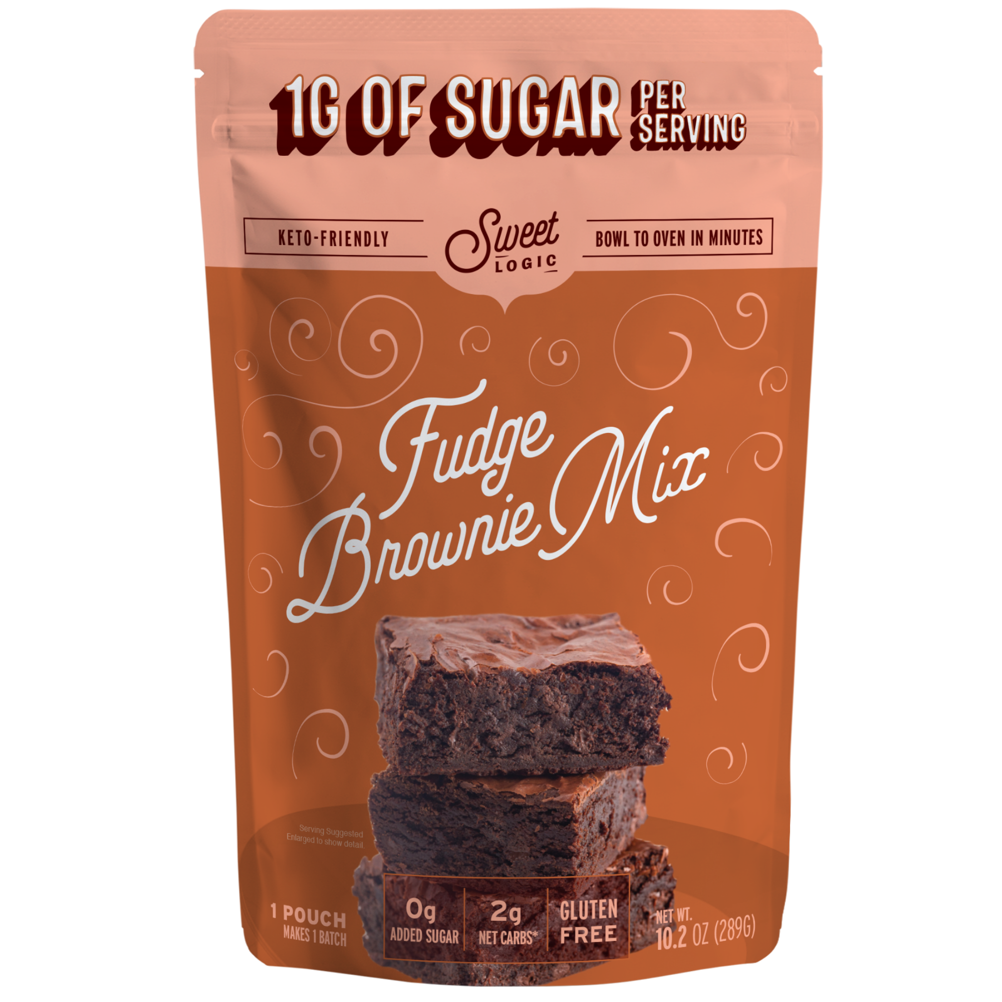 Keto Brownie Mix (1-Pack) Low Carb, Low Sugar, Diabetic Friendly, Glut –  Sweet Logic