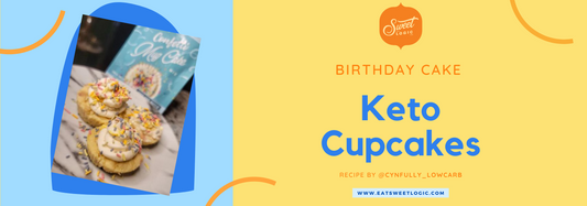 Birthday Cake Keto Cupcakes