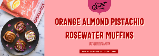 Orange Almond Pistachio Rosewater Muffins