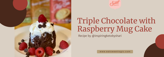 Triple Chocolate with Raspberry Mug Cake
