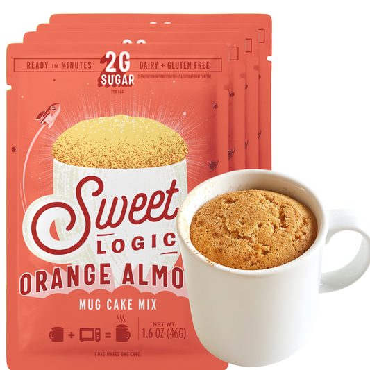 Sweet Logic Gluten Free Protein Orange Almond Mug Cake Mixes - 4ct/1.6oz