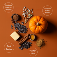 Sweet Logic Mini Cookies - Pumpkin Chai Spice - Nut Free - Gluten Free - Keto - High Fiber - Non-GMO - Low Carbs - Low Sugar (3-pack)