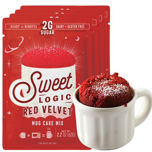 Sweet Logic Gluten Free Just Add Water Red Velvet Mug Cake Mixes - 4ct/2.2oz