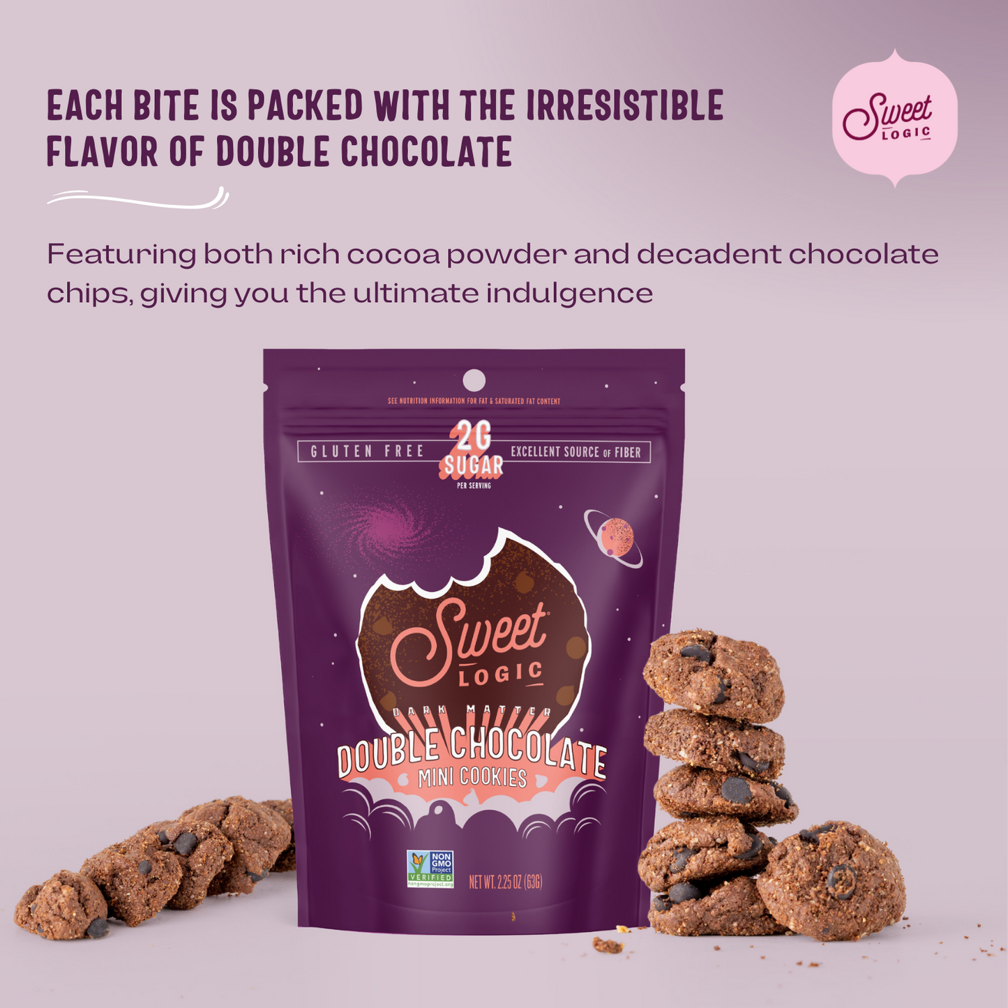 Double Chocolate Brownie Mini-Cookies (6-Pack)