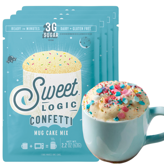 Sweet Logic Gluten Free Protein Chocolate Cake Mug Cake Mixes - 4ct/1.7oz