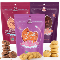 Sweet Logic (Pack of 3) Gut-Friendly Gluten Free Mini Cookies Variety Pack- Double Chocolate Brownie, Cinnamon Churro Snickerdoodle, Chocolate Chip -3ct/2.25oz