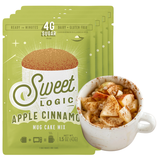 Sweet Logic Gluten Free Protein Apple Cinnamon Muffin Mug Cake Mixes - 4ct/1.5oz