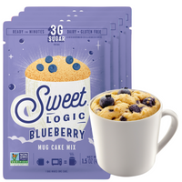Sweet Logic Gluten Free Protein Blueberry Muffin Mug Cake Mixes - 4ct/1.5oz