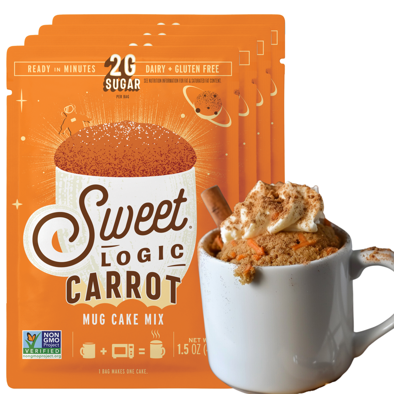 Keto Carrot Cake Keto Mug Cake (4-Pack) Low Carb, Low Sugar, Gluten Free