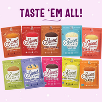 Sweet Logic Just Add Water Gluten Free Mug Cake Mixes Variety Pack - Vegan Brownie, Red Velvet, Confetti - 4ct/ 2oz Pouches