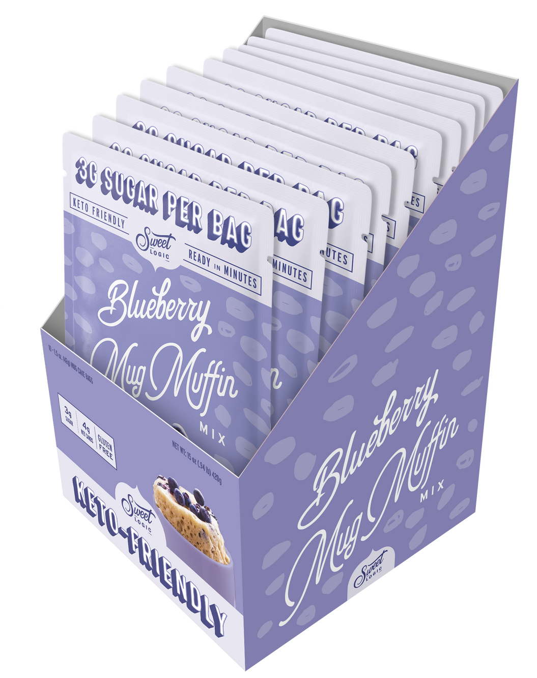 Blueberry Keto Mug Muffin (10-Pack) - Retail Box