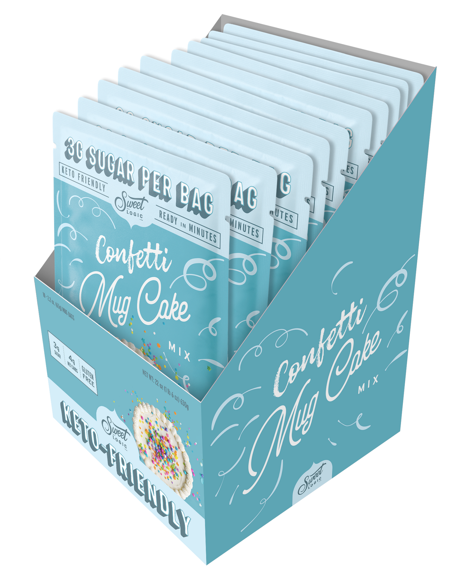 Confetti Keto Mug Cake (10-Pack) - Retail Box