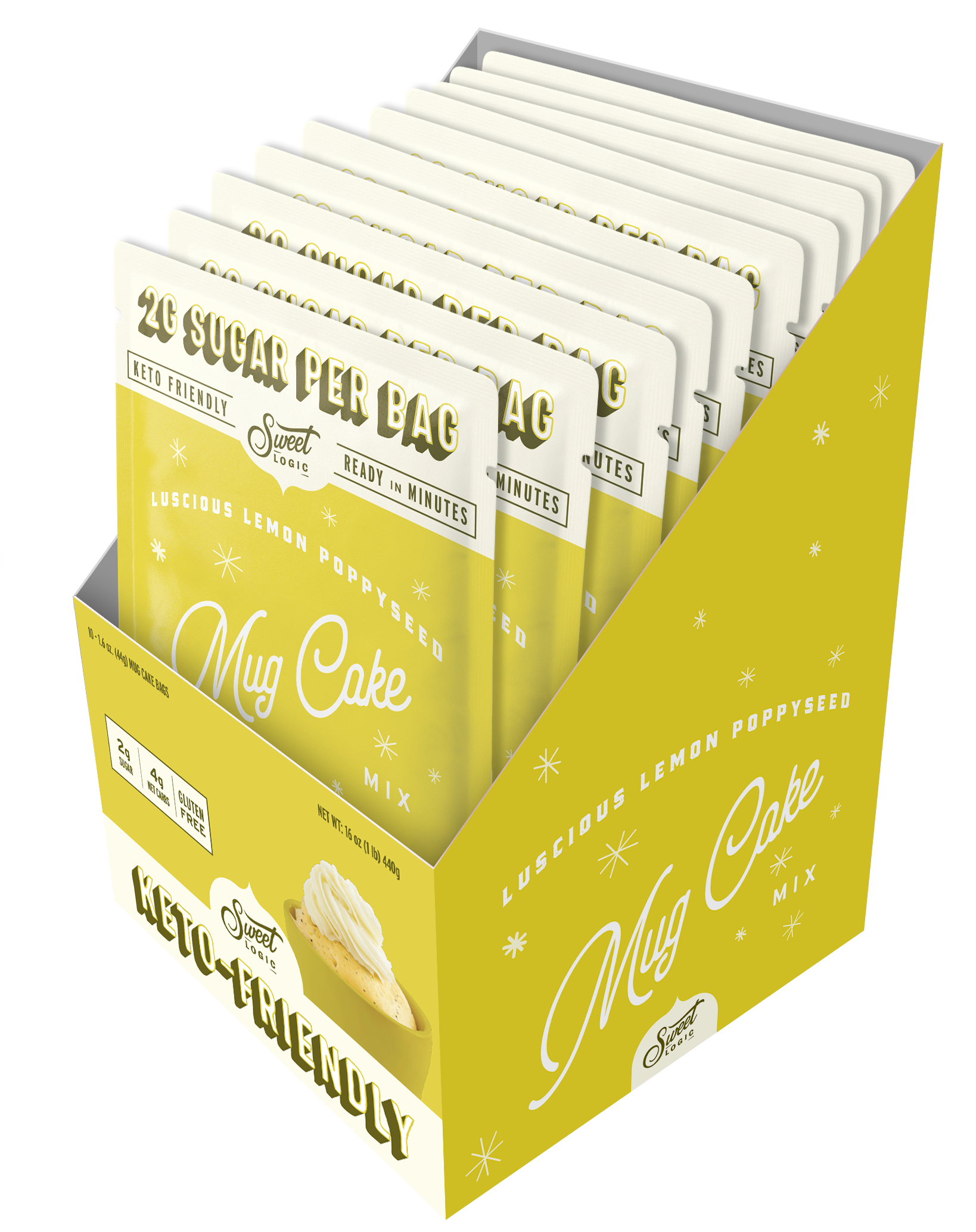 Lemon Poppy Seed Mug Cake (10-Pack) - Retail Box