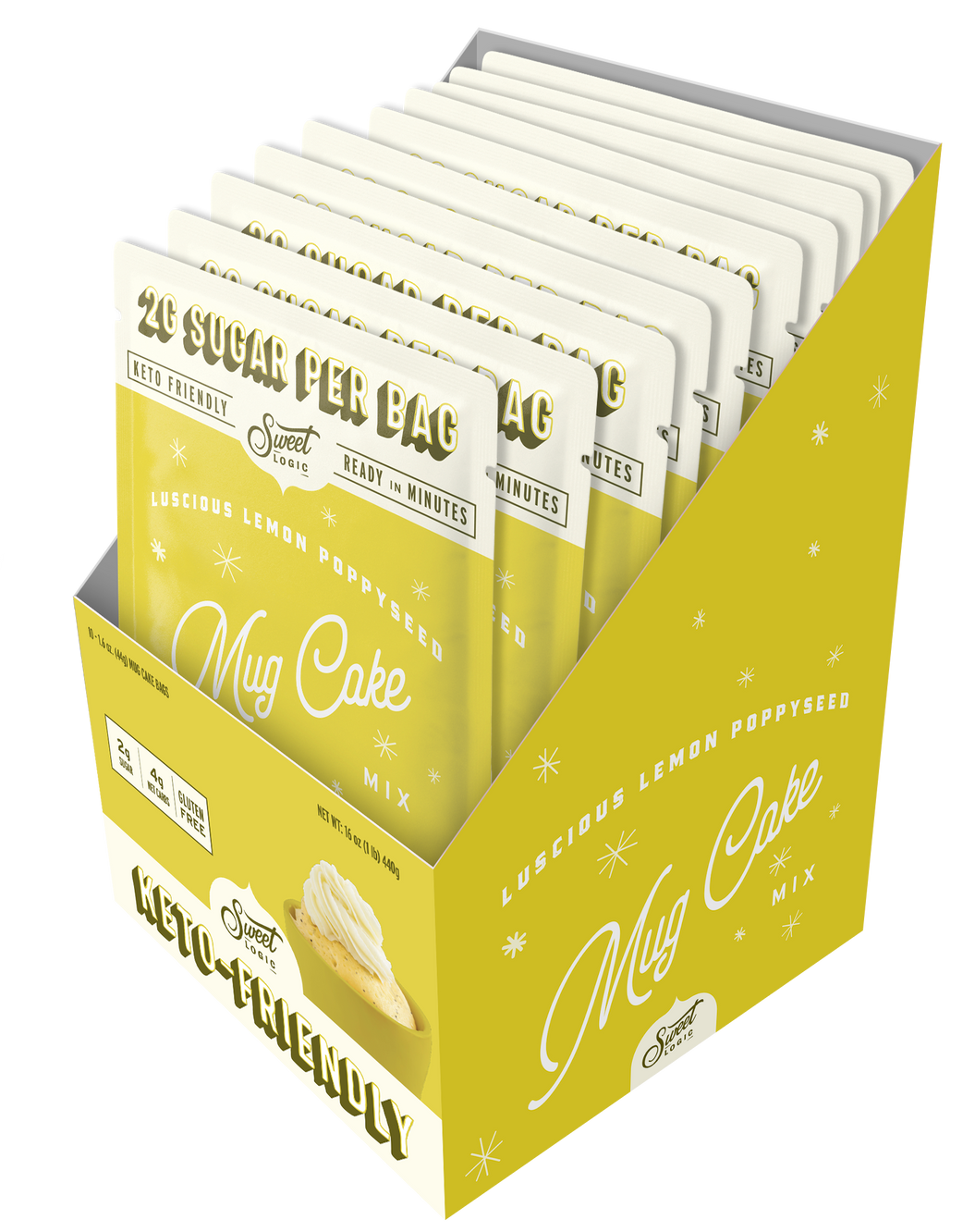 Lemon Poppy Seed Mug Cake (10-Pack) - Retail Box