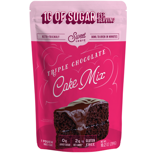 Keto Chocolate Cake Baking Mix (1-Pack) Low Carb, Low Sugar, Diabetic Friendly, Gluten Free