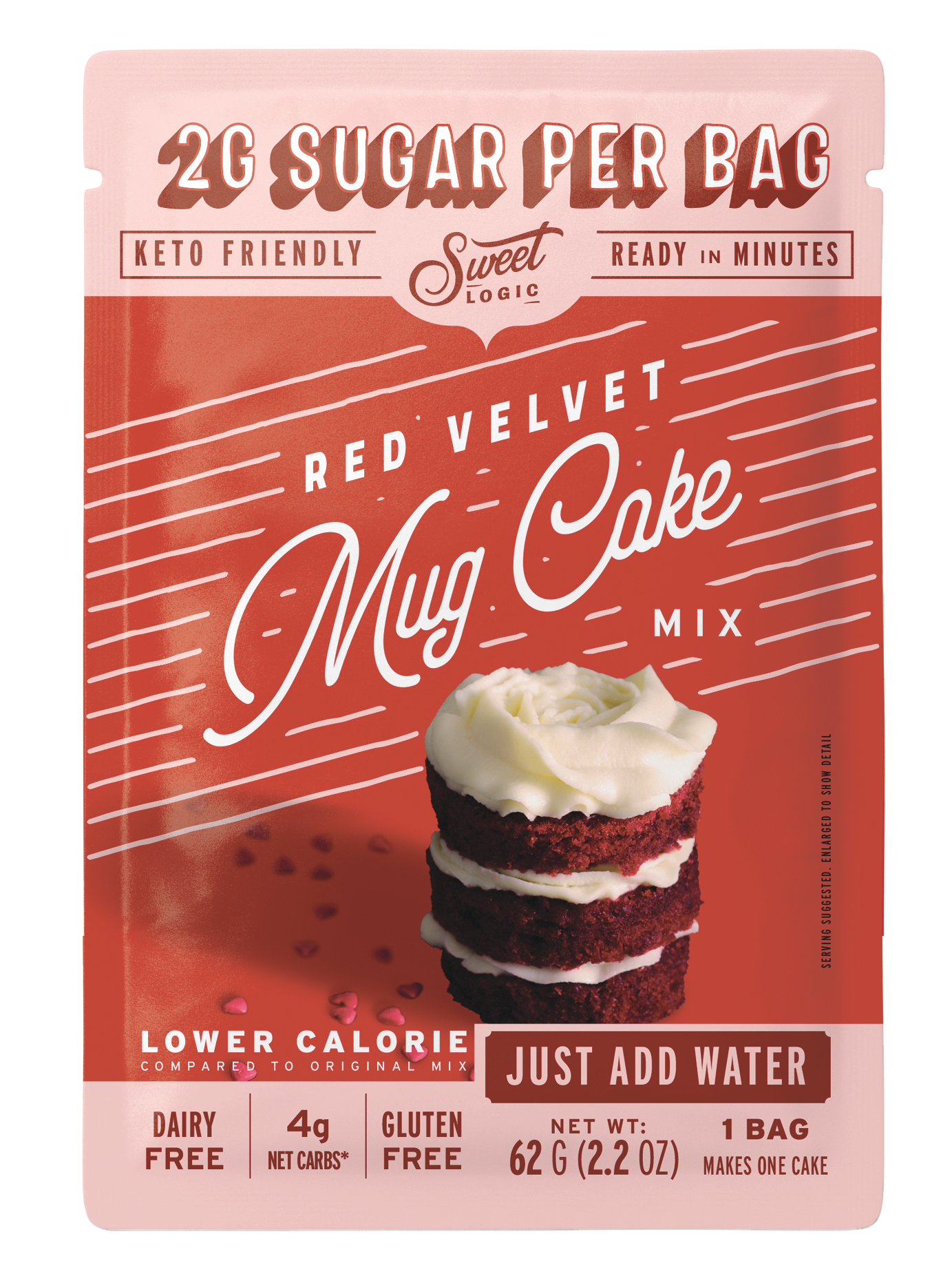 Red Velvet Mug Cake Pouch